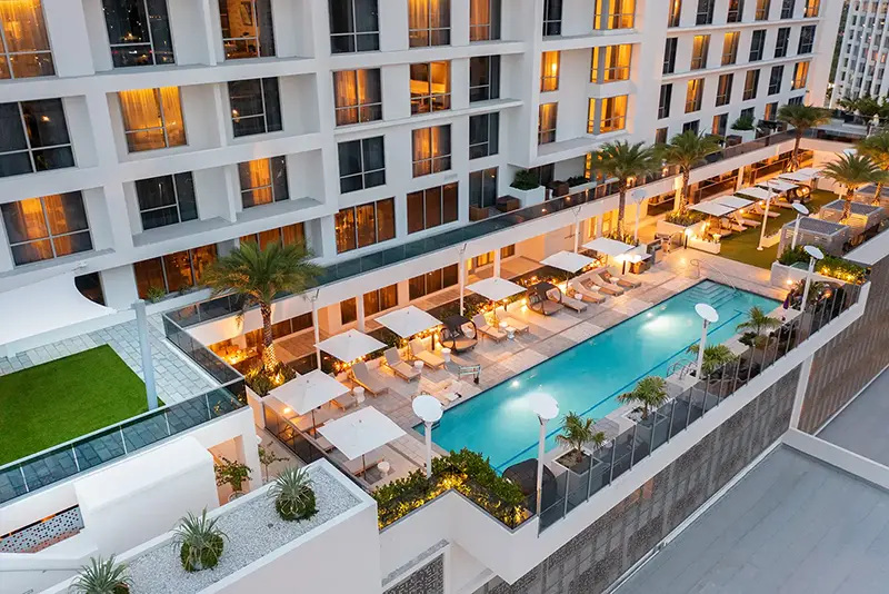 Hilton Aventura Miami, Aventura, FL photography by Greg Ceo, photo edited by Valentin Sivyakov